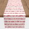 Watercolor Heart Stripes 16" x 72" Cotton Twill Runner